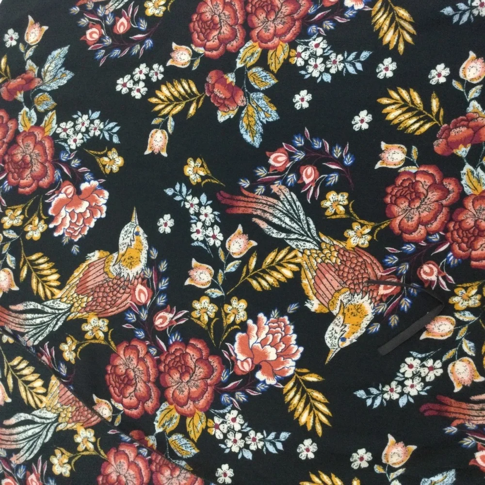 Xhilaration Floral Kimono Wrap - Black and Red
